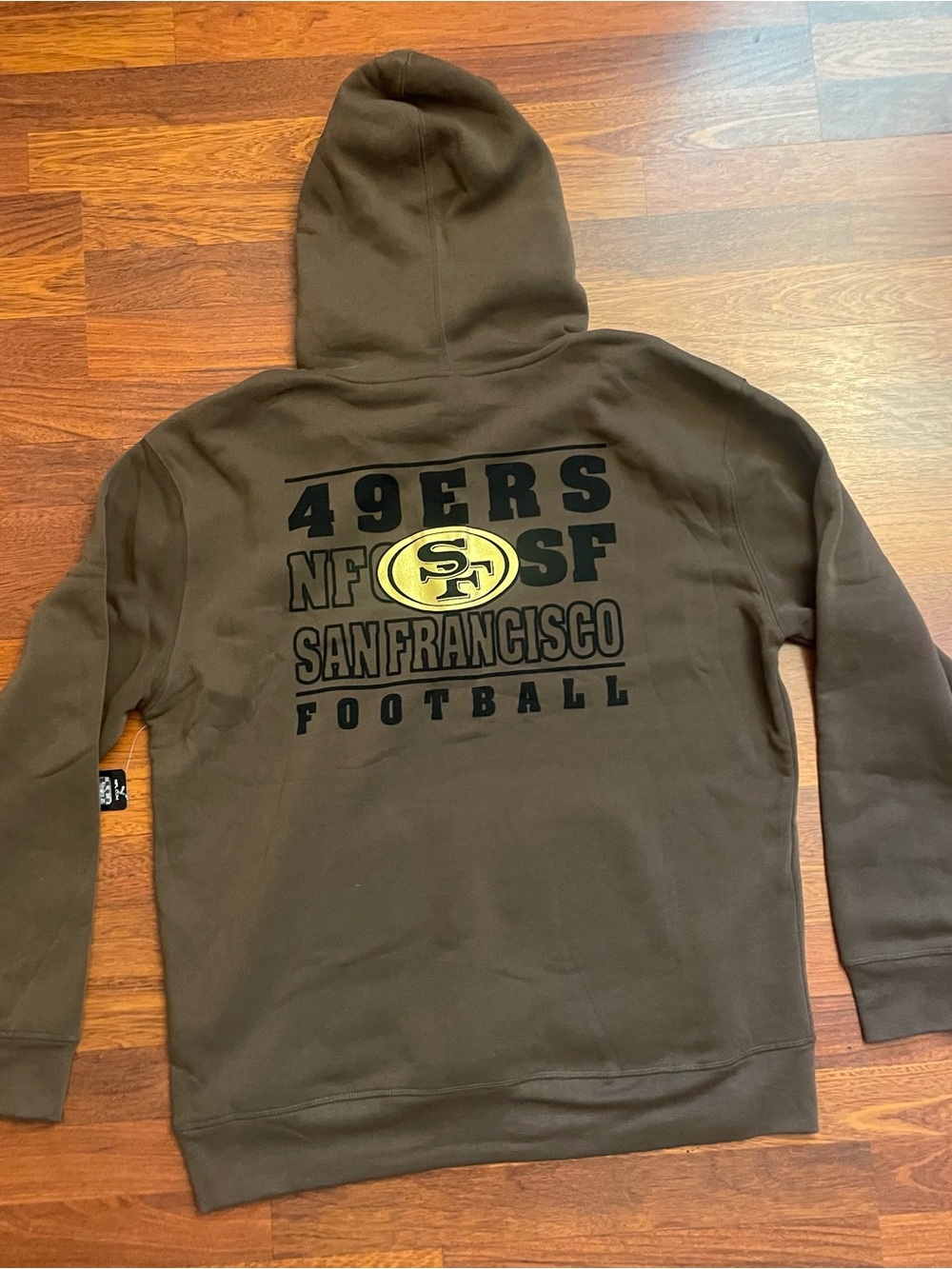 San Francisco 49ers Brown Graphic Hoodie Sweatshirt XL